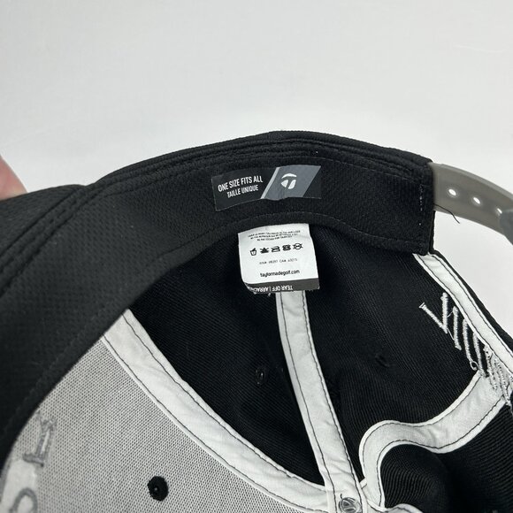 TaylorMade Snapback Hat Lifestyle Golf Cap Black - Picture 7 of 9